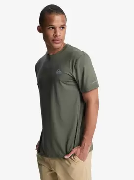 Caecilian Camiseta de manga corta Verde Hombre