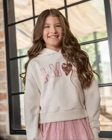 Buzo con Chompa Perchado Para Niña