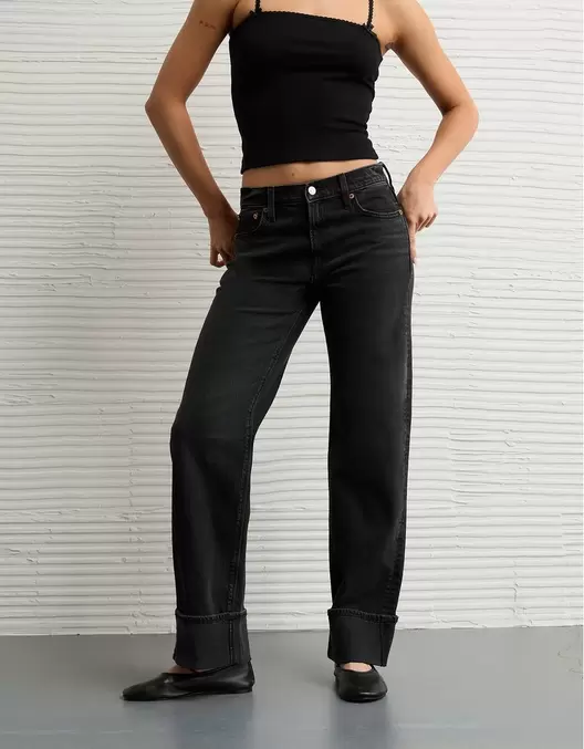 Jean Stovepipe Tiro Alto Ae