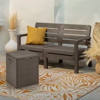 Combo barú, 1 Sofá 2 puestos,1 Baúl de 100 litros