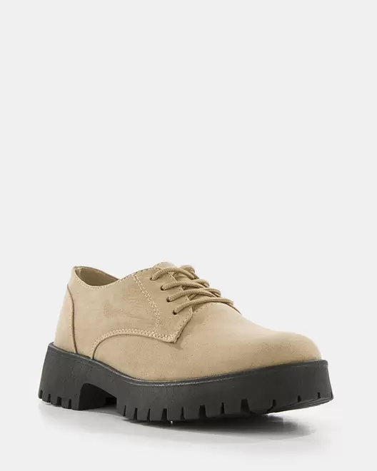 Mocasin Derby Suela Gruesa - 20223 - BEIGE