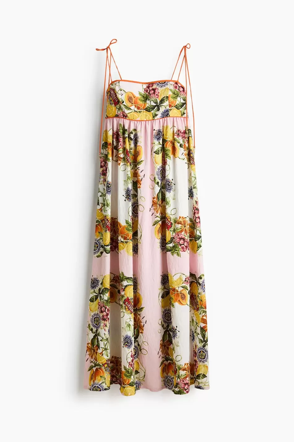 Vestido con tiras de anudar