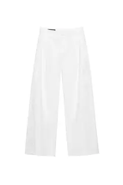 Pantalón blanco doble pinza