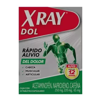 Xray Dol Analgesico Todos Los Dolores X 12 Tabletas