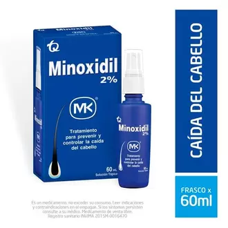 Minoxidil Mk Solucion Topica 2% X 60Ml