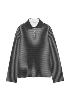 Polo rayas doble cuello