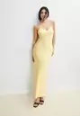Vestido midi satinado