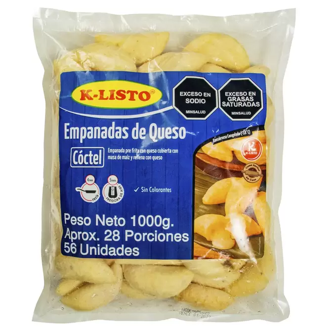 K-Listo Empanadas de Queso 56 Unidades / 18 g / 0.6 oz