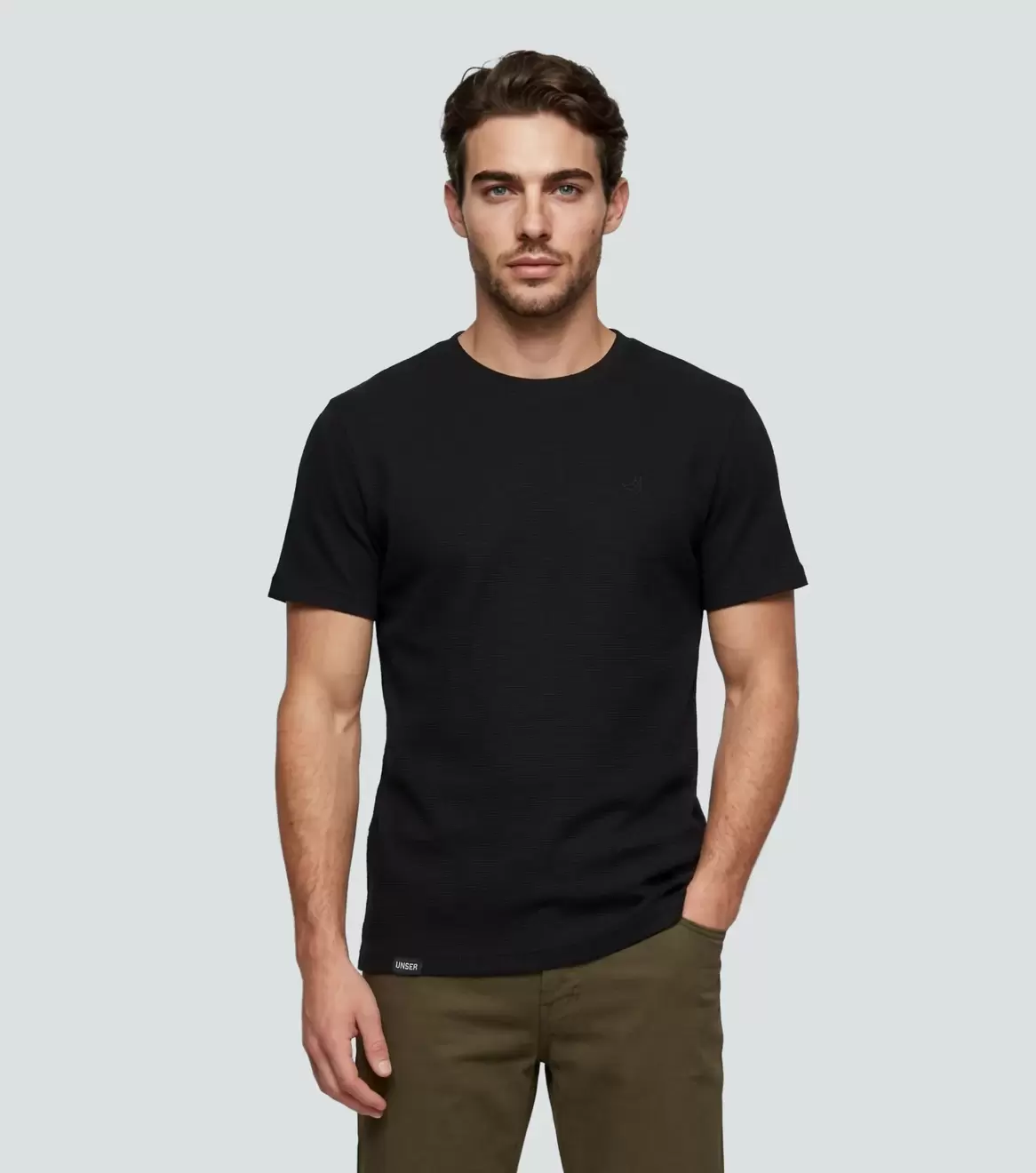 Slim Harry Camiseta De Textura Unser
