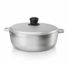 Caldero Aluminio Fundido con Tapa Natural 36 cm / Imusa