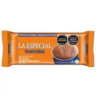 Chocolate en barra LA ESPECIAL tradicional con cocoa y azúcar (400  gr)