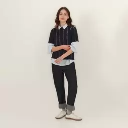 Sweater Cuello Redondo Manga Corta