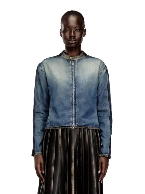 Chaqueta Denim Para Mujer De-Kaki-S