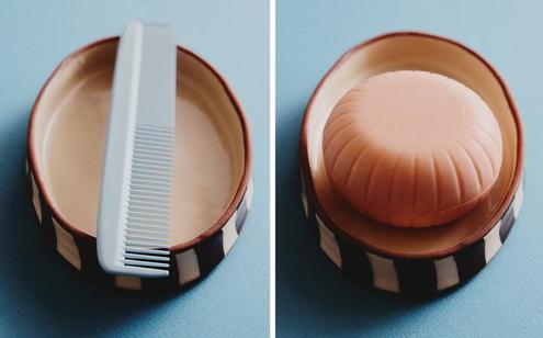 JABONERA RAYAS MARRÓN