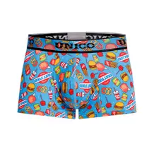 BOXER CORTO FOOD AZUL