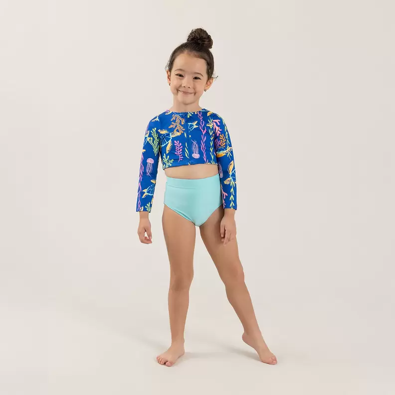 Vestido de baño tankini para niña