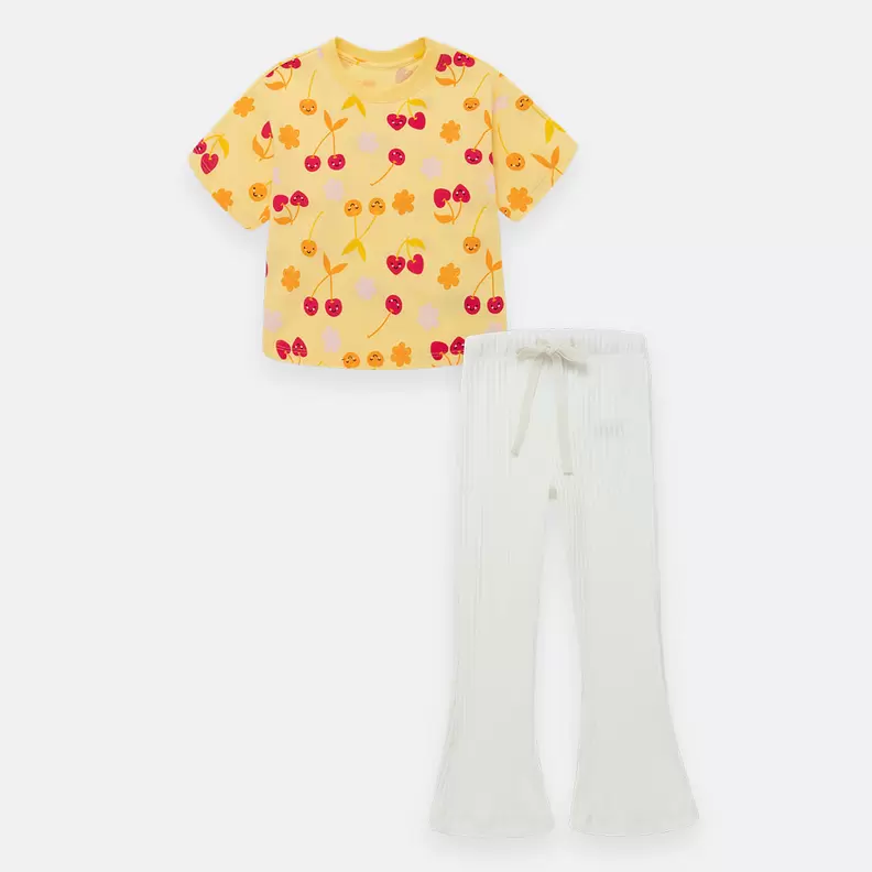 Conjunto para niña de camiseta + leggings