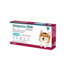 Antiparasitario Interno y Externo para perroSimparica Trio 10 Kg - 20 Kg 1 Tableta