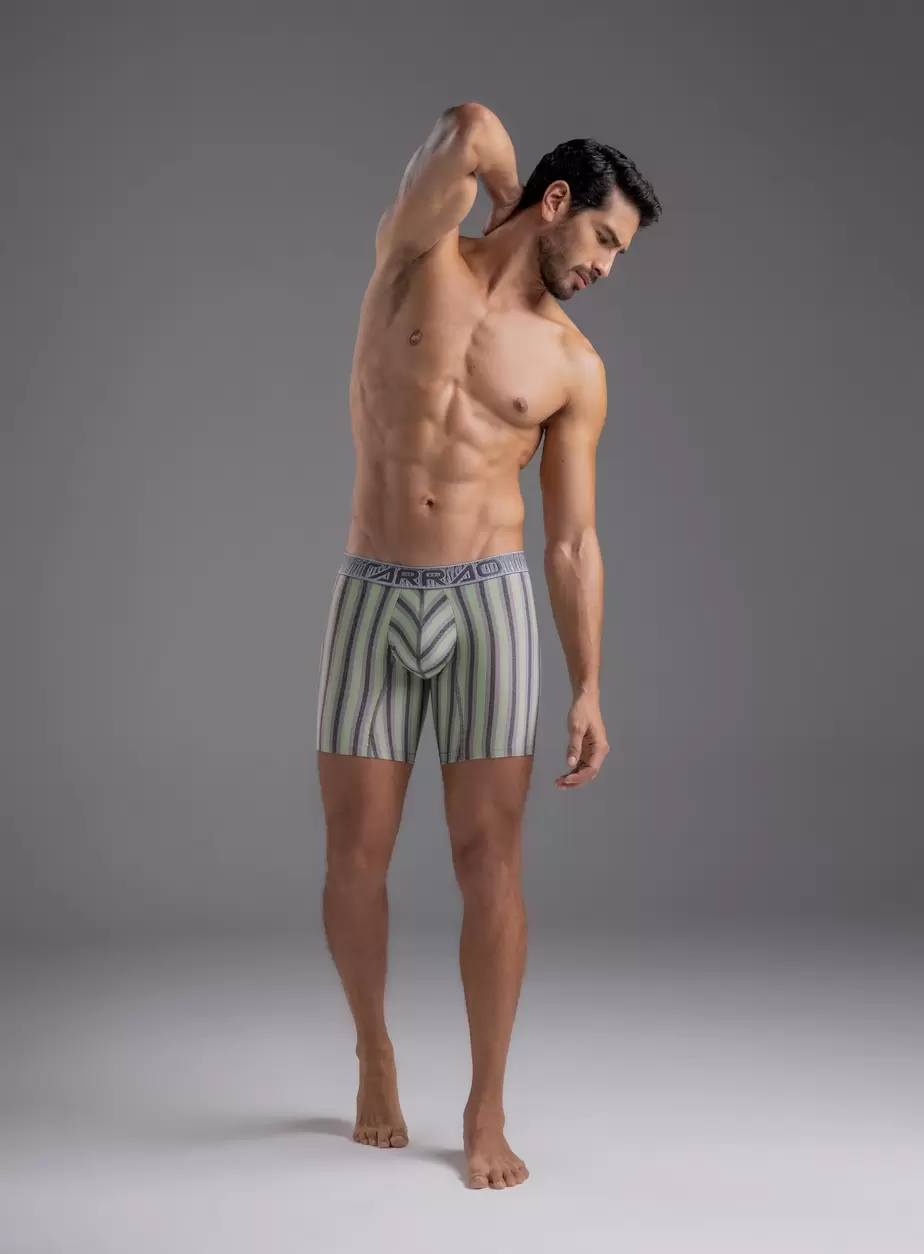 BOXER LARGO MICROFIBRA RAYAS