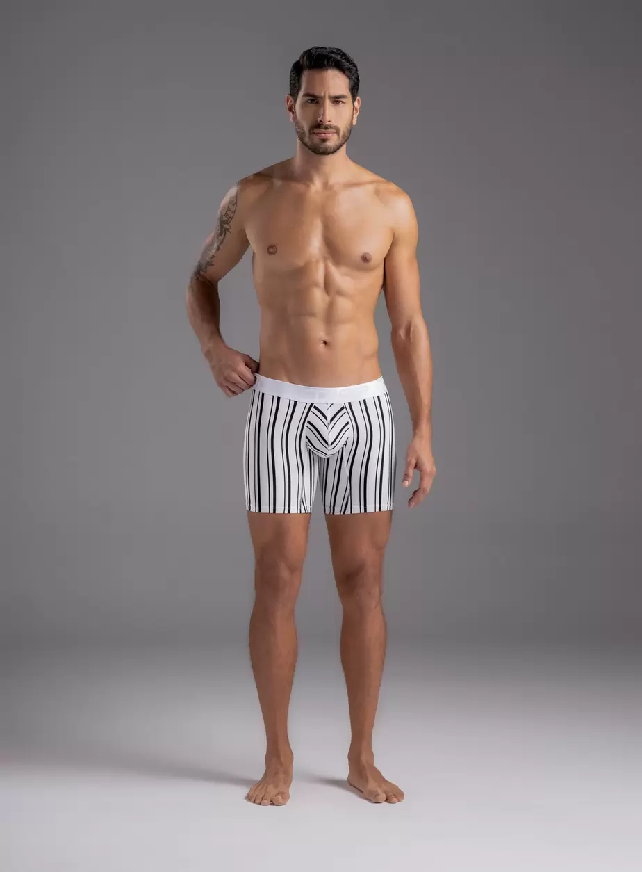 BÓXER MICROFIBRA RAYAS LARGO