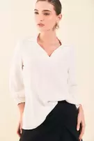 Bluson m3/4 con puno resortado - Natural