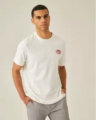 Camiseta de Hombre Rodeo Classic Fit Manga Corta Gráfico en Punto Corazón Jersey Varsovia en Algodón