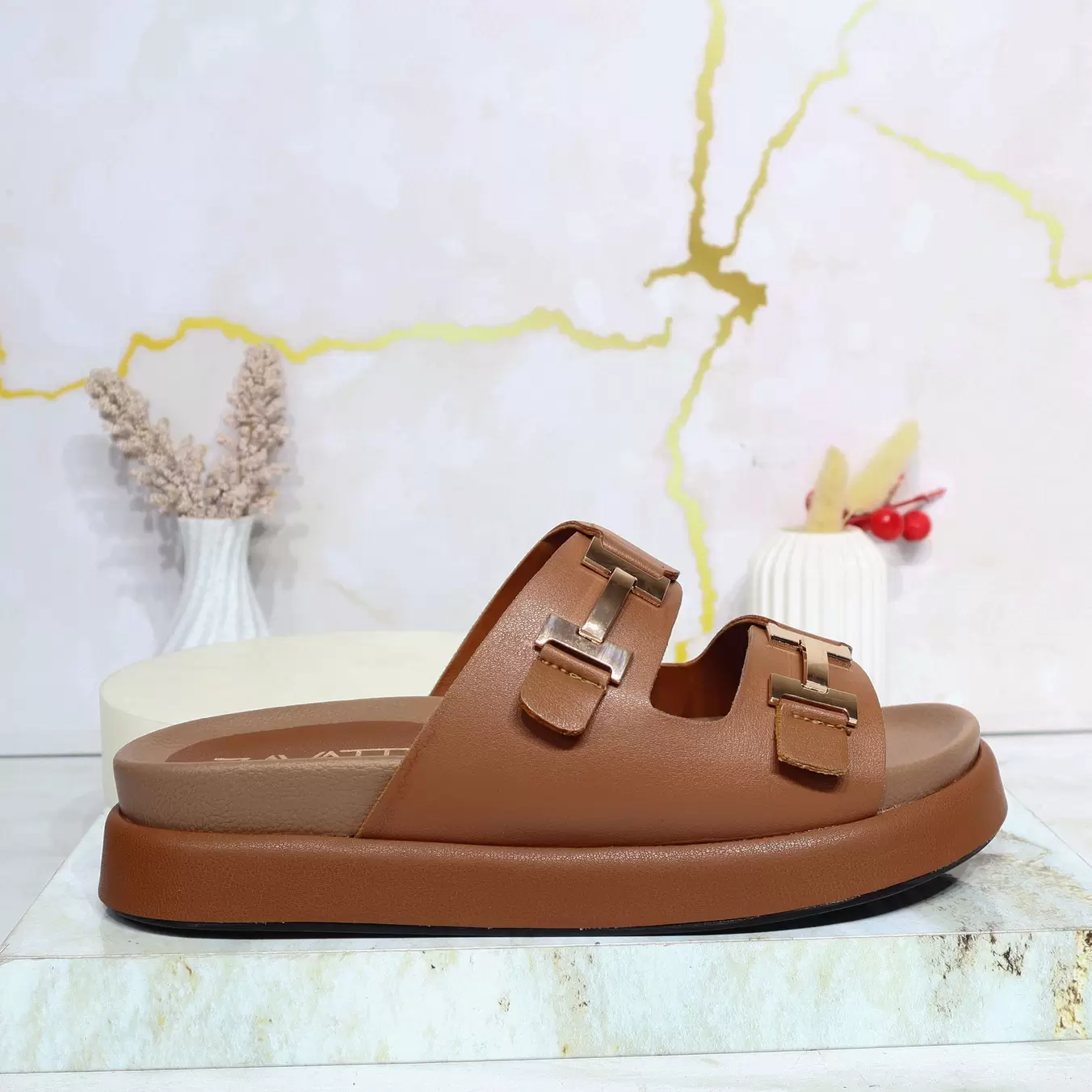 Sandalia plana para mujer 01-Z43