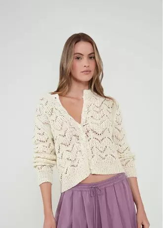 Cárdigan tejido con botones