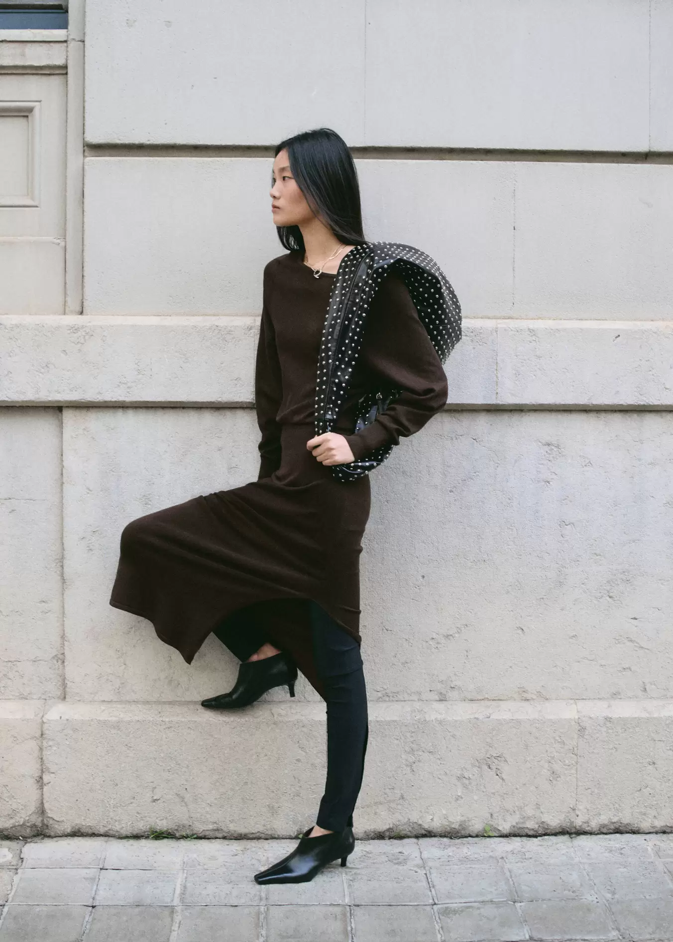 Botín piel tacón kitten