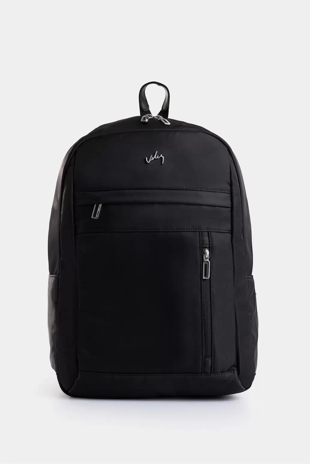 Morral Sierra en lona para hombre manija cuero Negro