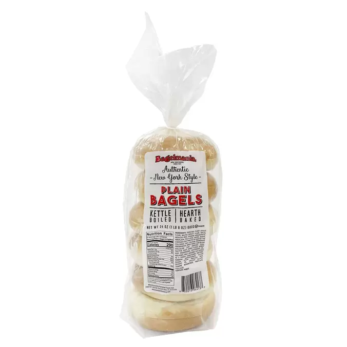 Bagelmania Pan Bagel Artesanal Simple 6 Unidades