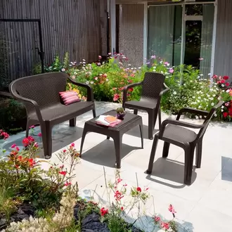 Combo Sala Eterna, 2 Sillas Con Brazo, 1 Mesa de Centro, 1 Silla Doble