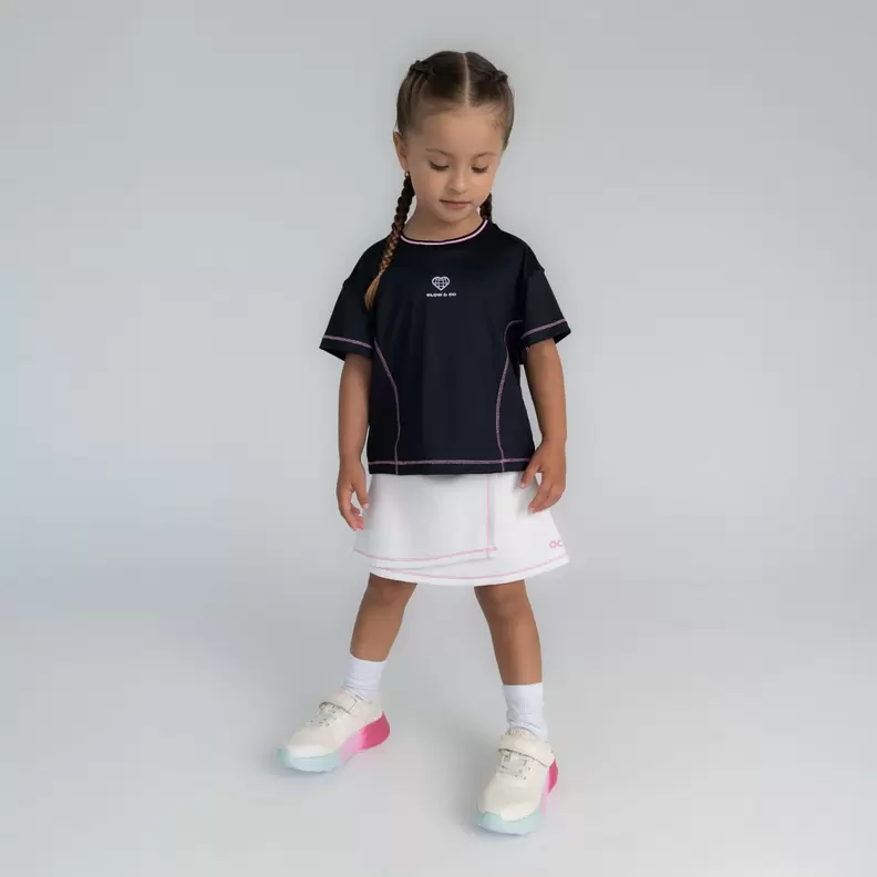 Falda deportiva con biker para niña de 2 a 7 años