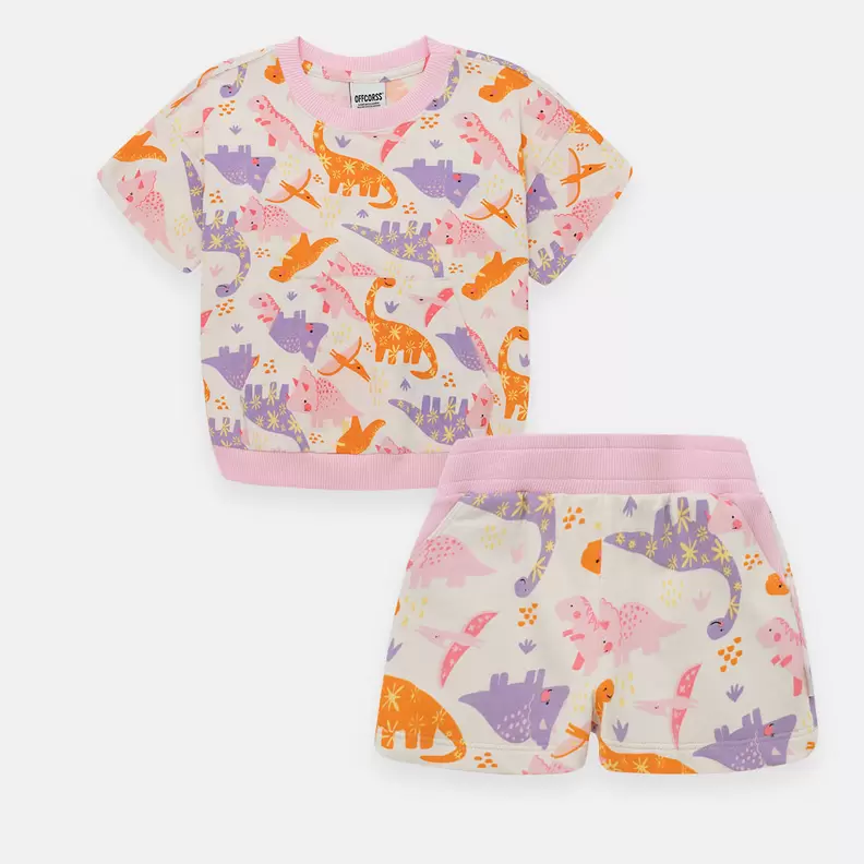 Conjunto para niña de camiseta + short