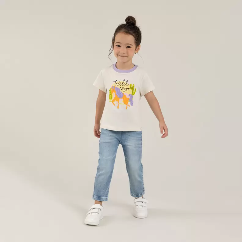 Camiseta para niña manga corta