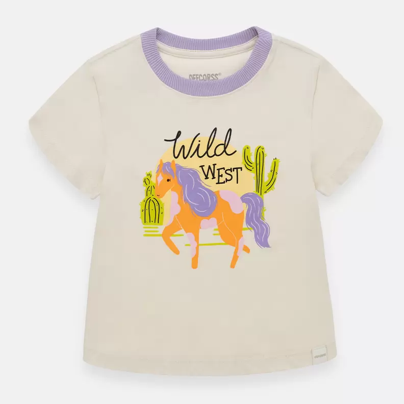 Camiseta para niña manga corta