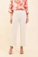 Pantalon culotte c/nezgas en punto - Blanco