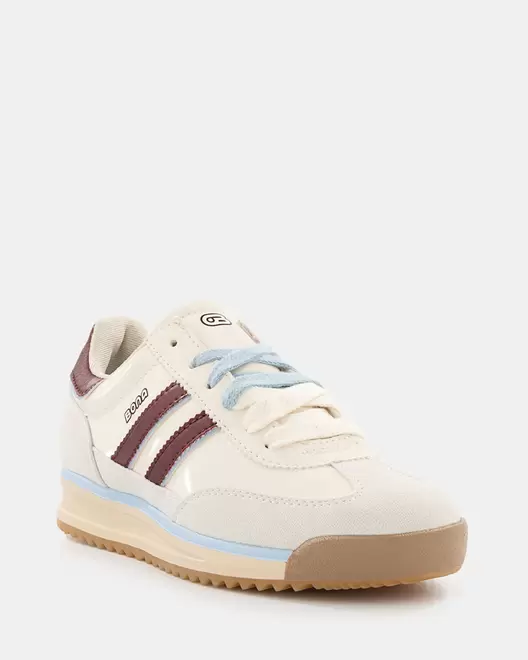 Tenis Vintage Track - 20288 - BEIGE X AZUL