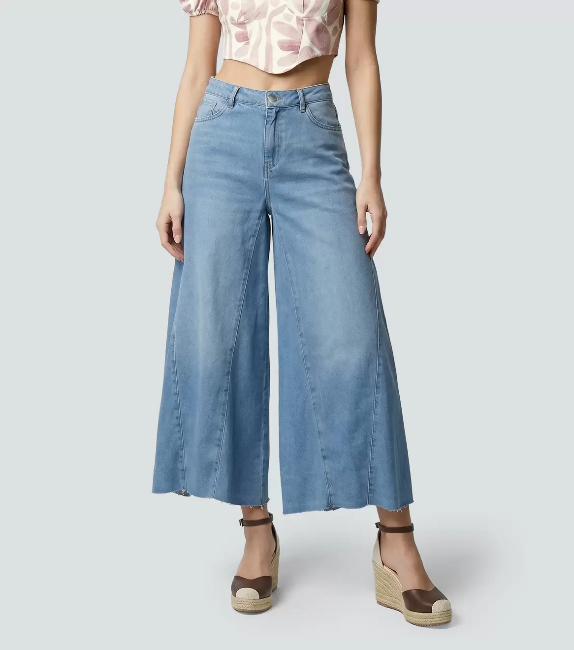 Barcelona Jean Con Nesgas Tipo Falda Maylin Derek