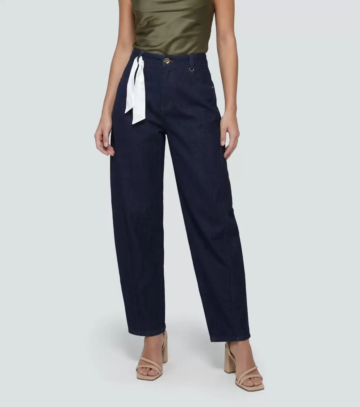 Barcelona Jean Para Mujer Barrel Con Proceso Karol Derek