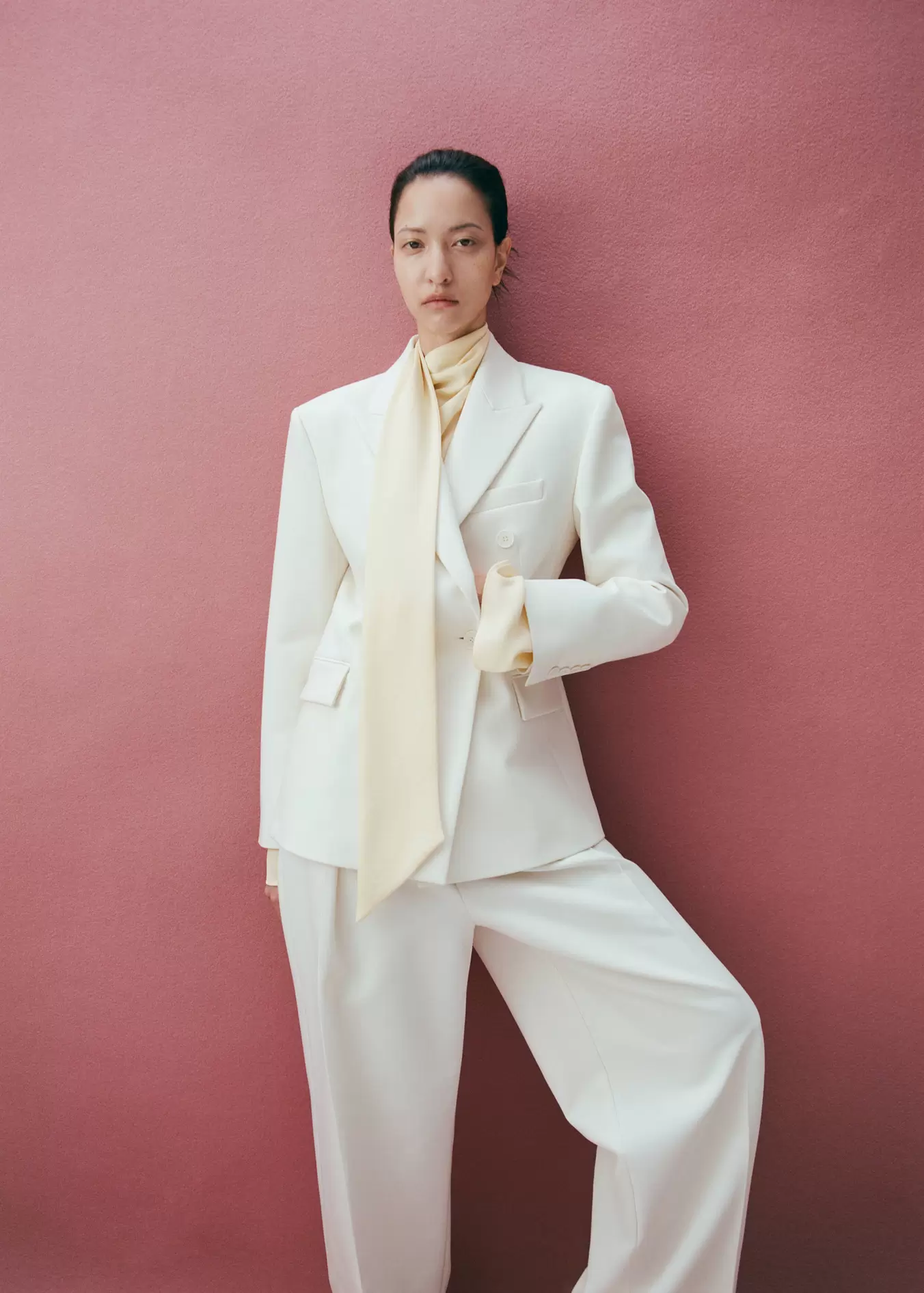 Blazer cruzada entallada