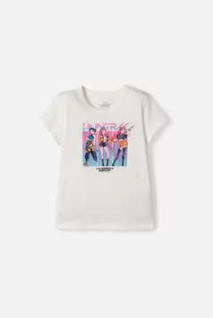 Camiseta de K-Pop Demon Hunters manga corta blanco para niña