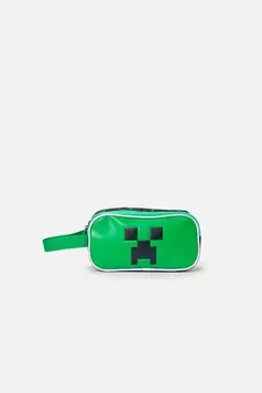 Cartuchera de Minecraft 16.5" verde para niño