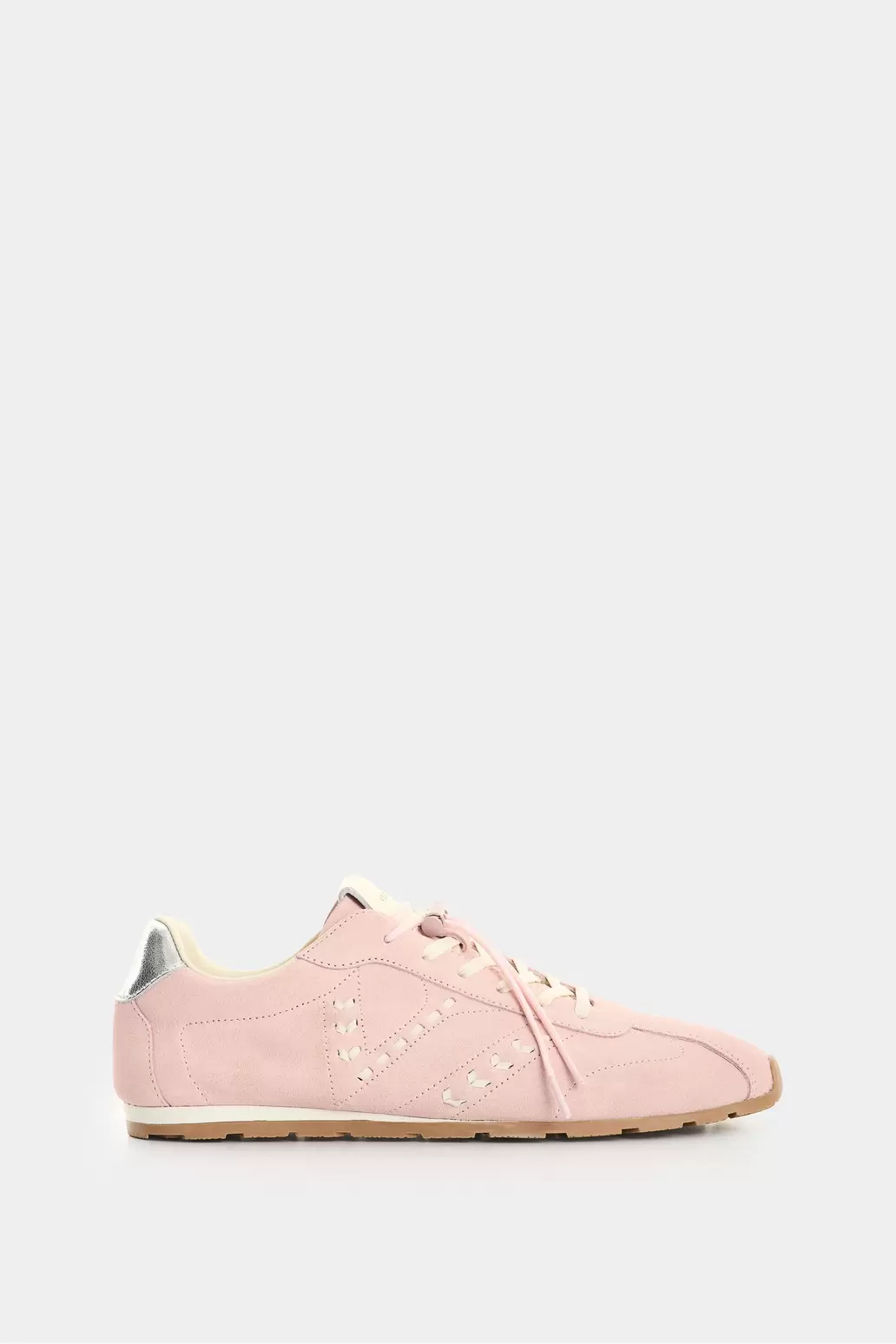 Sneaker de cuero carnaza para mujer Savanna stitch