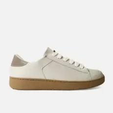 Tenis electro de cuero para mujer - Taupe