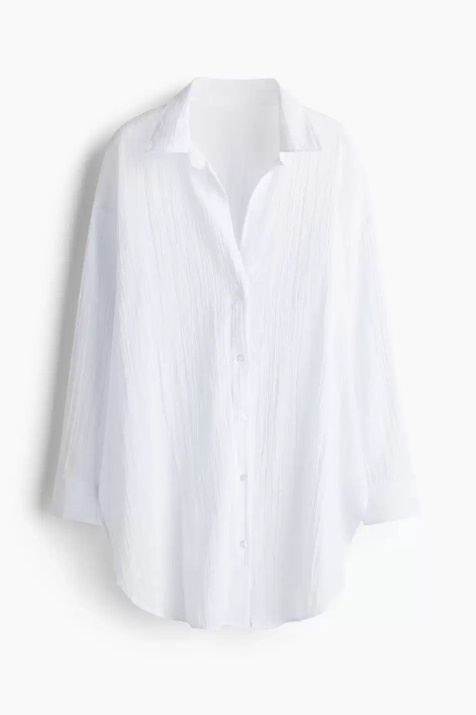Camisa larga de algodón