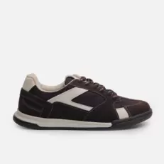 Tenis quira de cuero para mujer - Café