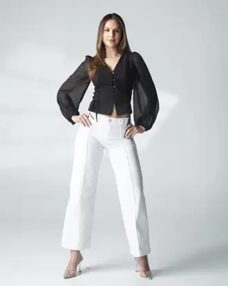 Pantalon Formal Wide Leg Caprin