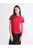 Camiseta Con Estampado Frontal Para Mujer Rojo