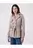 Chaqueta Trench Unicolor Con Cinturon Para Mujer Crema